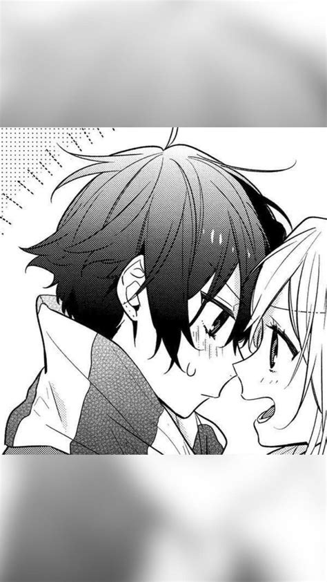 Horimiya Matching Pfp Pt Anime Kiss Manga Couples Flower Drawing