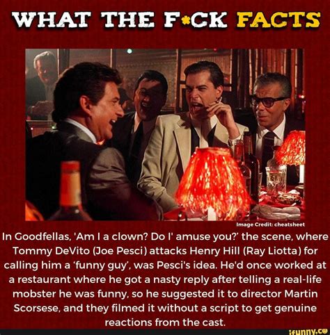 What The Ck Facts Af Image Credit Cheatsheet In Goodfellas Am I A