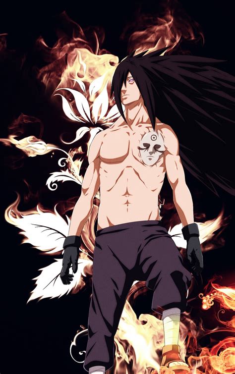 Long Hair Naruto Shippuuden Uchiha Madara Shirtless
