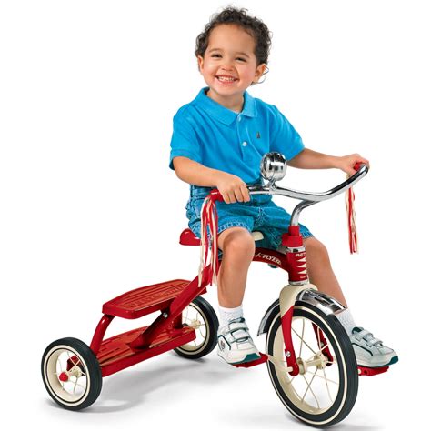 Radio Flyer Classic Red Dual Deck Tricycle 12 Front Wheel Red Ebay
