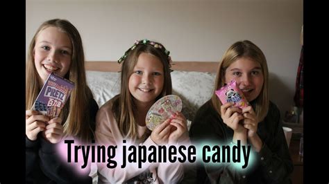 british girls try japanese candy youtube