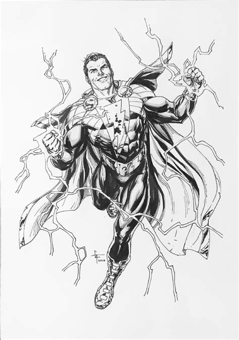 Shazam New 52 By Gary Frank In Fred And Danny Chongs Commission Comic