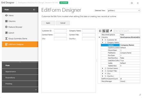 Edit Form Winforms Controls Devexpress Documentation Riset