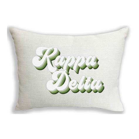 Kappa Delta Sorority Retro Pillow Serendipity Ts St Charles Mo
