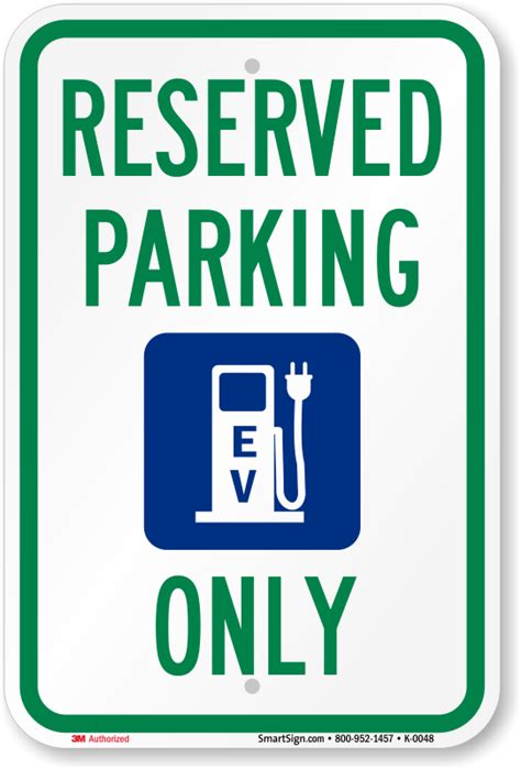 Electric Vehicle Parking Signs | Electric Vehicle Charging Signs