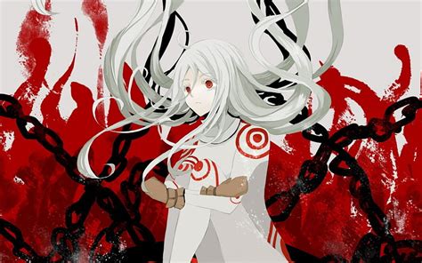Deadman Wonderland Angry White Hair Bonito Crazy Mad Gloves Awesome Anime Hd Wallpaper