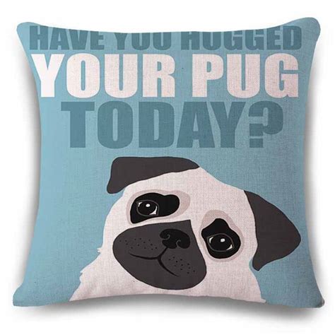 Pugtastic Throw Pillow Case Pugs Cute Pugs Pug Love
