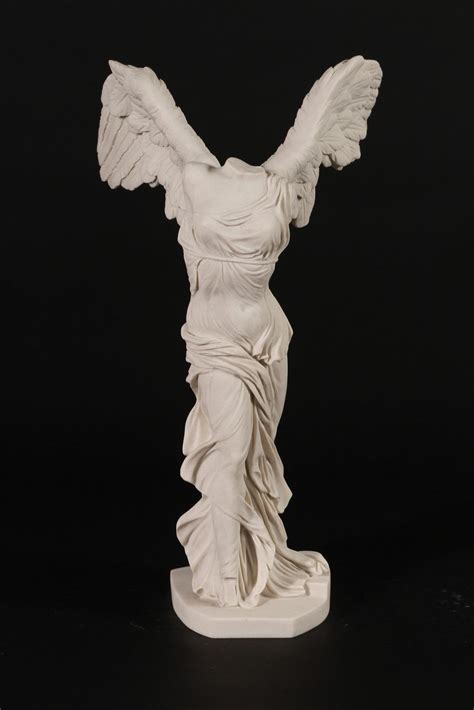 Stunning Nike Winged Victory Carrara Marble Sculpture Classical Art Gift Winged Victory Of