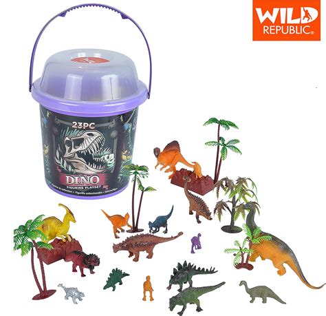 Wild Republic 22113 Dino Figurine Playset Adventure Bucket 20 Cm 23