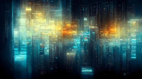 Abstract Digital Cyber Background Big Data Code Matrix Futuristic