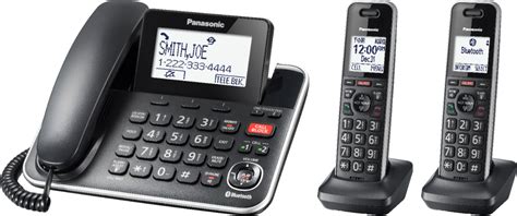 Panasonic Cordedcordless Phone Black Kx Tgf882b Best Buy