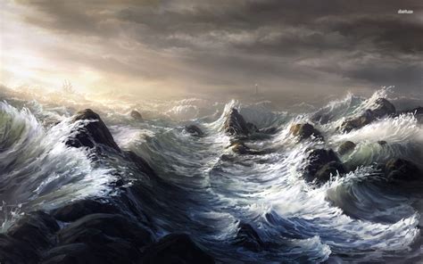 67 Stormy Ocean Wallpaper On Wallpapersafari