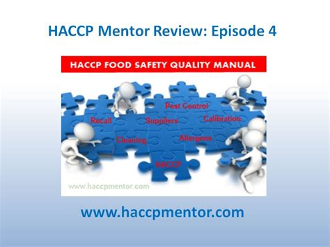 How Do You Organise Your Haccp Food Safety Manual Youtube
