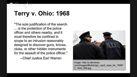 The Supreme Court Precedent Cases Terry V Ohio 1968 Youtube