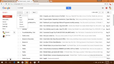 How To Select All Unread Mails In Gmail At Once Rybersoft