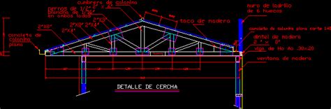 Wood roof truss for spanning ~20' with a slope of 7:12 while allowing for a vaulted ceiling. Detail wooden roof truss in AutoCAD | CAD download (671.96 ...