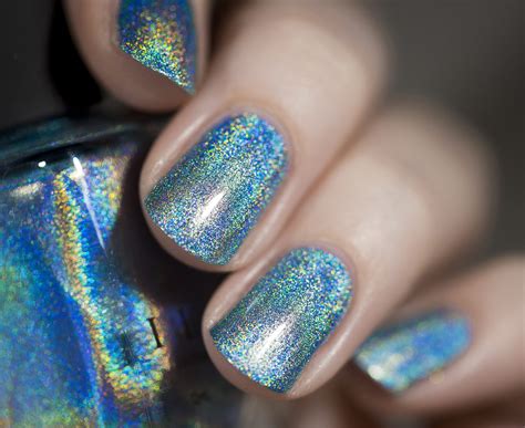 Aria Sky Blue Ultra Holographic Nail Polish By Ilnp