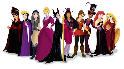 Disney Princesses Dress Up As Their Respective Villains For Halloween