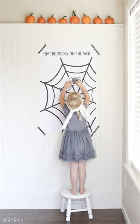 Pin The Spider On The Web Free Printable Ella Claire And Co