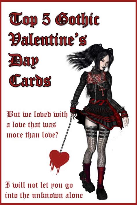 5 Gorgeously Gothic Valentines Day Cards The Cool Card Shop