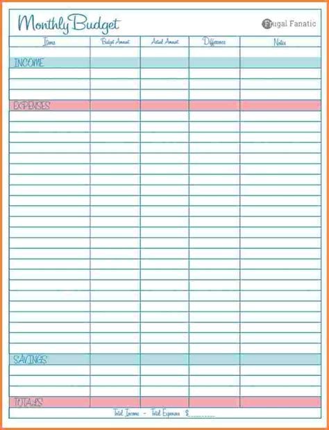 8 Best Monthly Budget Spreadsheet Excel Spreadsheets Group