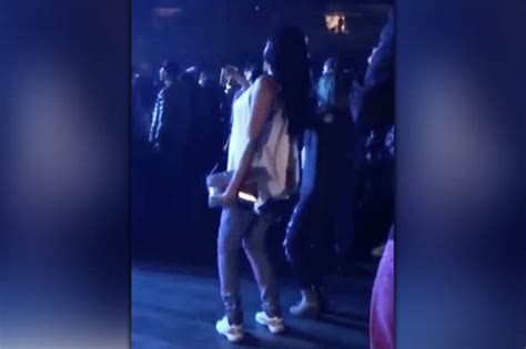 Babe Fails To Notice Bum Being Exposed In Nightclub Wardrobe Fail