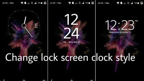 Change Lockscreen Clock Style Youtube