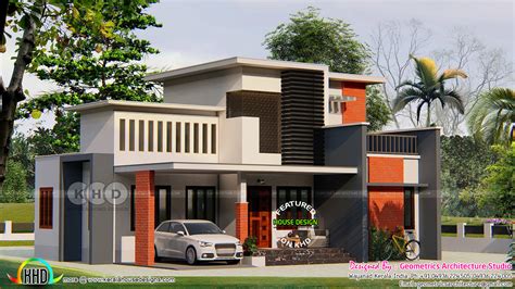 1540 Sq Ft Contemporary 4 Bhk Home Architecture Kerala Home Design