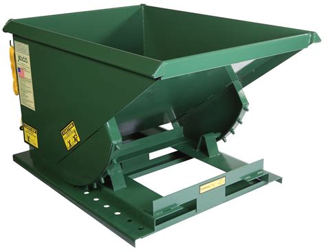 Steel Self Dumping Hopper 12 Cubic Yard 6000 Lb Capacity Green Amps Supply