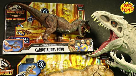 Jurassic World Control N Conquer Carnotaurus Toro Unboxed Camp