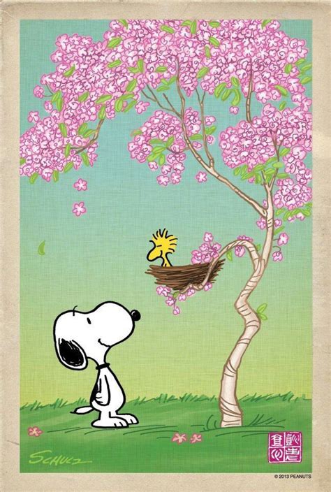 Spring With Images Snoopy Love Snoopy And Woodstock Snoopy