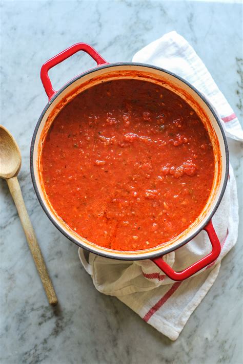 Quick And Easy Homemade Tomato Sauce Girl On The Range