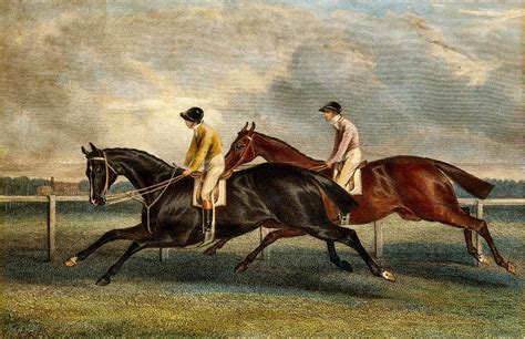 Doncaster St Leger 1840 Vintage Horse Racing Painting By Vintage Horse
