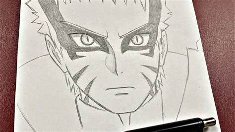 Anime Drawing How To Draw Naruto Baryon Mode Step By Step Youtube