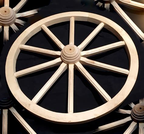 Wooden Cart Wheel X Large 80 Wagon Solid Wood Best Quality Details