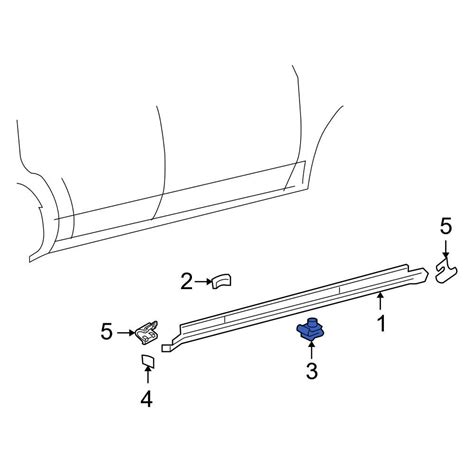 Ford Oe 6g1z5410182d Rocker Panel Molding Clip