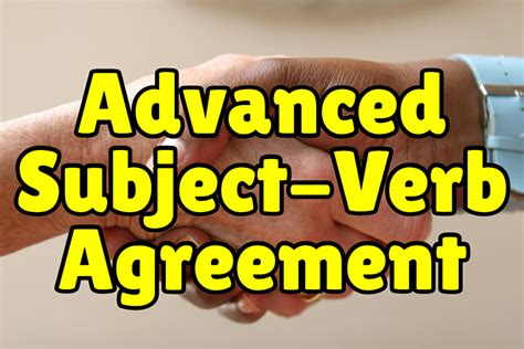 Advanced Subject Verb Agreement + Exercises - Espresso English