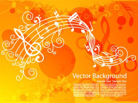 Set Of Musical Backgrounds Vector Graphic Vectors Images Graphic Art