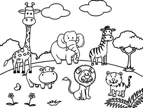 Animals pictures of elephants, lions, tigers, and bears and more zoo coloring pages and sheets to color. Zoo Animal Coloring Pages For Preschool at GetColorings ...