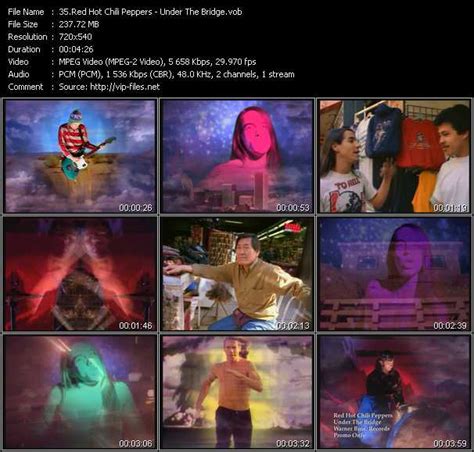 red hot chili peppers under the bridge download music video clip from vob collection hot