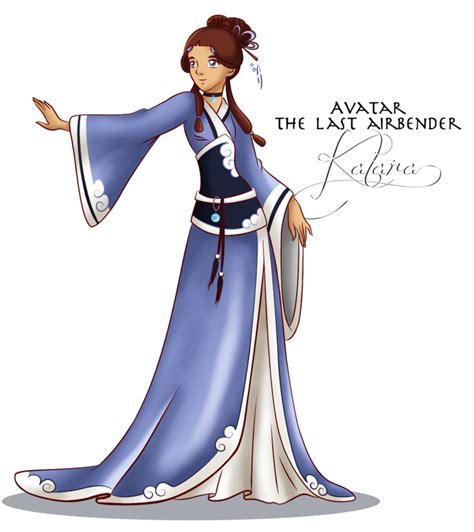 Katara In A Water Tribe Formal Gown By ~selinmarsou On Deviantart Avatar Aang Avatar The Last