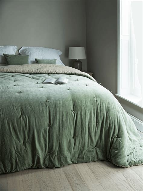 Sage Green Velvet Bedspread Solution By Surferpix