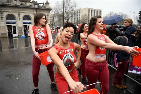 World News Photos Femen Protest Pro Life Women March And More