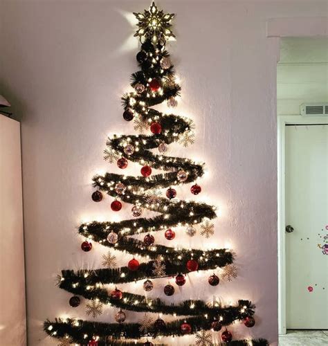 85 Wall Christmas Tree Ideas That You Can Make In No Time Ethinify