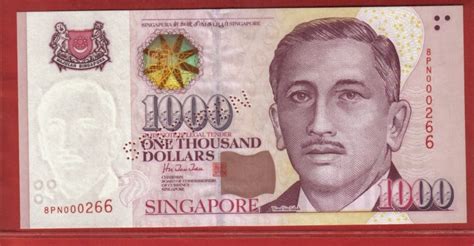 Banknotes from the eighth series. Singapore 1000 dollars|World Banknotes & Coins Pictures ...