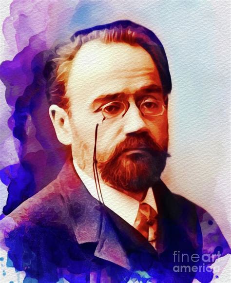 Emile Zola Literary Legend Painting By Esoterica Art Agency