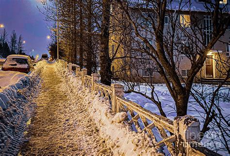 After The Snowfall Reykjavik Iceland Photograph By Unbounded Art