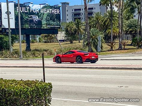 Ferrari 488 GTB Spotted In Miami Beach Florida On 04 12 2022 Photo 2