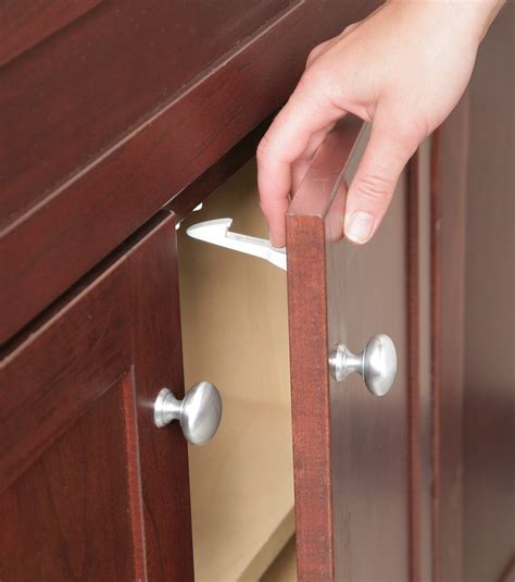 They require door and cabinet mortises, can be difficult to adjust and require latches. Safety 1st? Spring-Loaded Cabinet & Drawer Latch - 3pk ...