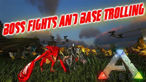 How to start a boss fight ark. (PC) Valguero boss fights and BASE TROLLING! (ARK ...